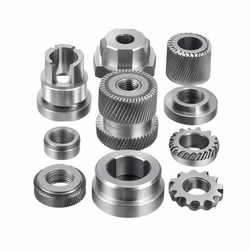 Custom CNC Machining Service for Aluminum Stainless Steel Parts with 100% Inspection and ±0.001~±0.01mm Tolerance