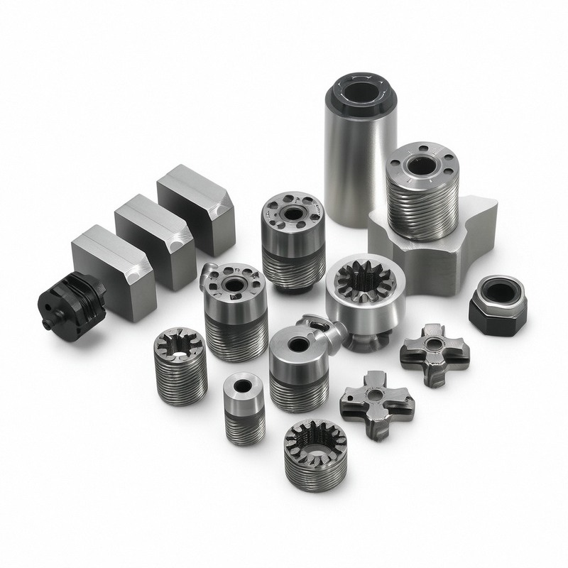 Custom CNC Machining Service for Aluminum Stainless Steel Parts with 100% Inspection and ±0.001~±0.01mm Tolerance