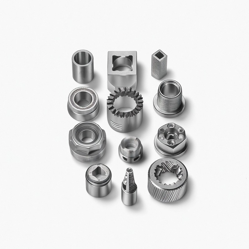Custom CNC Machining Service for Aluminum Stainless Steel Parts with 100% Inspection and ±0.001~±0.01mm Tolerance