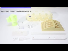 Λευκά τρισδιάστατα εκτυπωμένα εξαρτήματα με λεία επιφάνεια